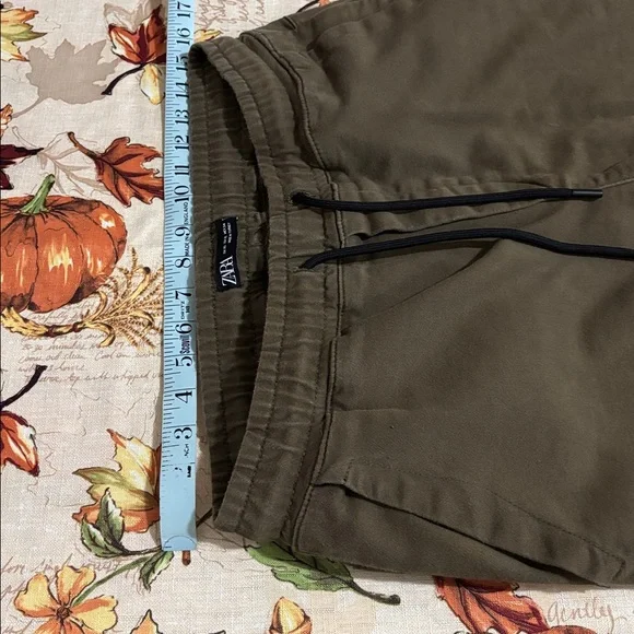 Zara Khaki Joggers with Drawstring - Picture 4 of 6